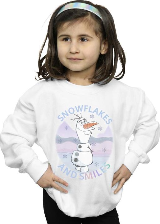 Produktbild Disney Frozen 2 Olaf Snowflakes And Smiles Sweatshirt Mädchen (140, 146)