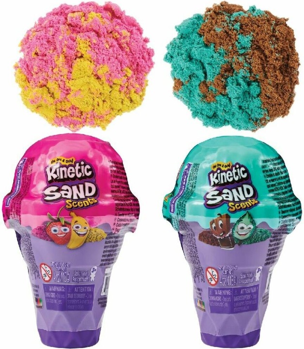 Actual product image Spin Master 6058757 KINETIC SAND Coni Gelato Ass.to sabbia cinetica, sabbia colorata