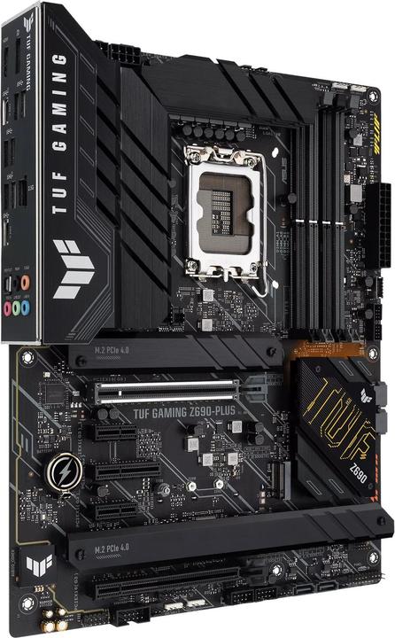 Produktbild ASUS TUF GAMING Z690-PLUS MB LGA1700 4xDDR5 4xM.2 4xSATA (LGA 1700, Intel Z690H, ATX)