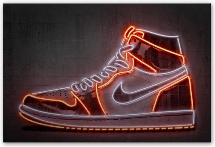 Produktbild Trenddeko Silbereffekt - Sneaker (100 x 70 cm)