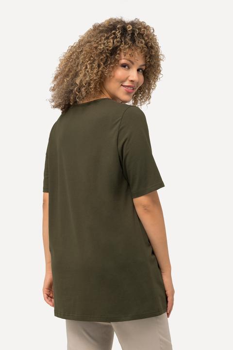 Actual product image Ulla Popken Essential Square Neck Stretch Tee (46, 48)