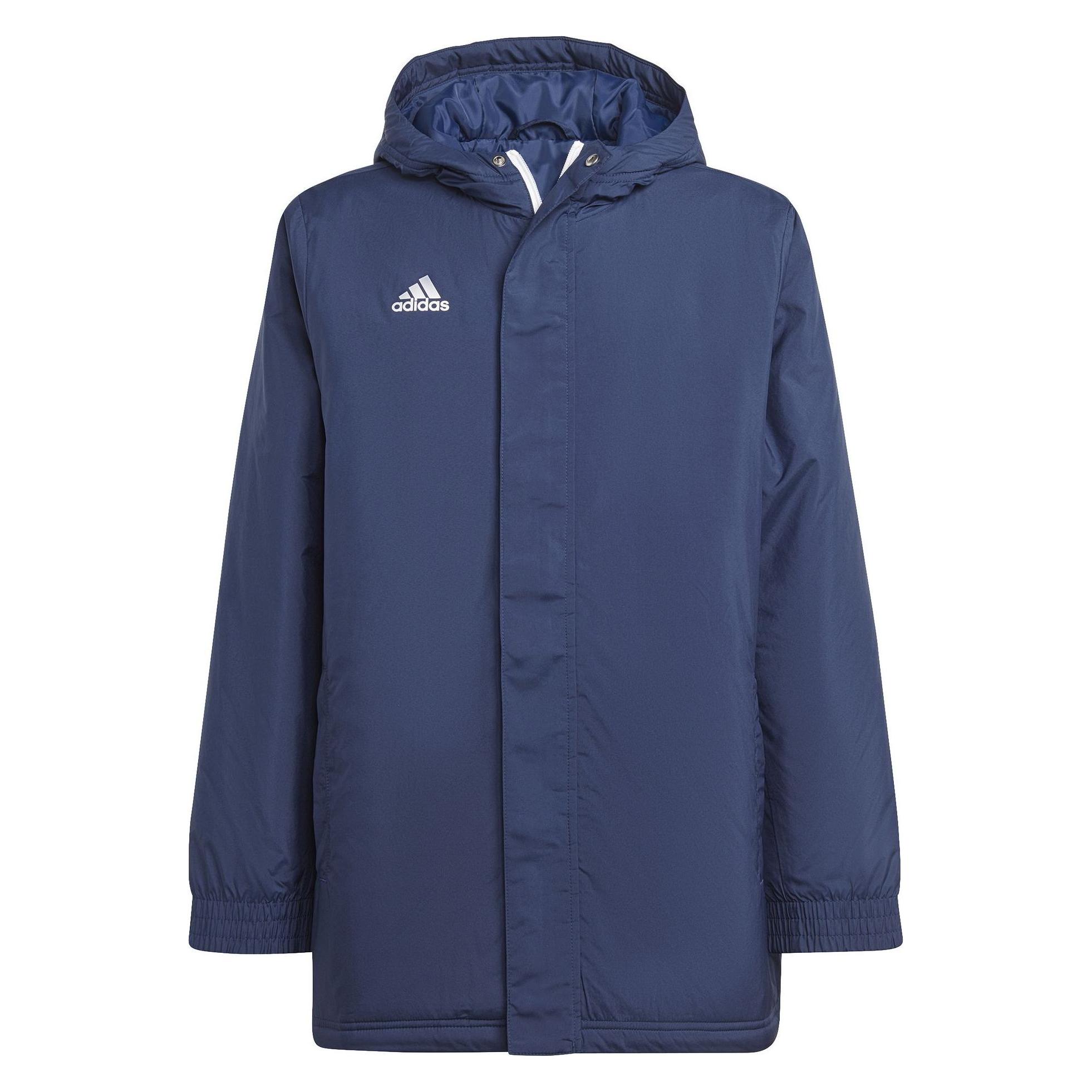 Adidas, Jungen, Winterjacken, Entrada 22 Stadionjacke Kinder, Blau, Schwarz, (164)