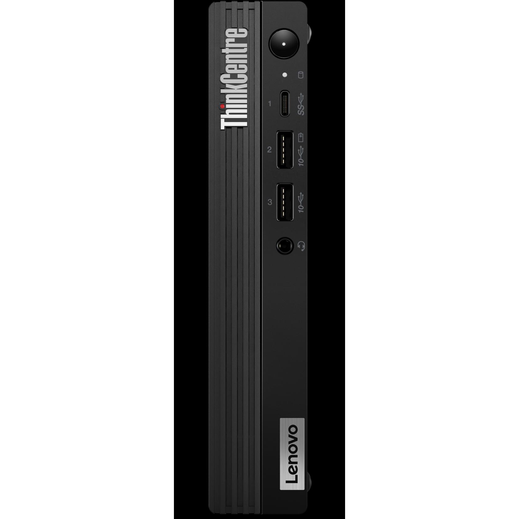 Lenovo ThinkCentre M70q Gen 4 (Intel Core i5-13400T, 16 GB, 256 GB, UHD Graphics 730), PC, Schwarz