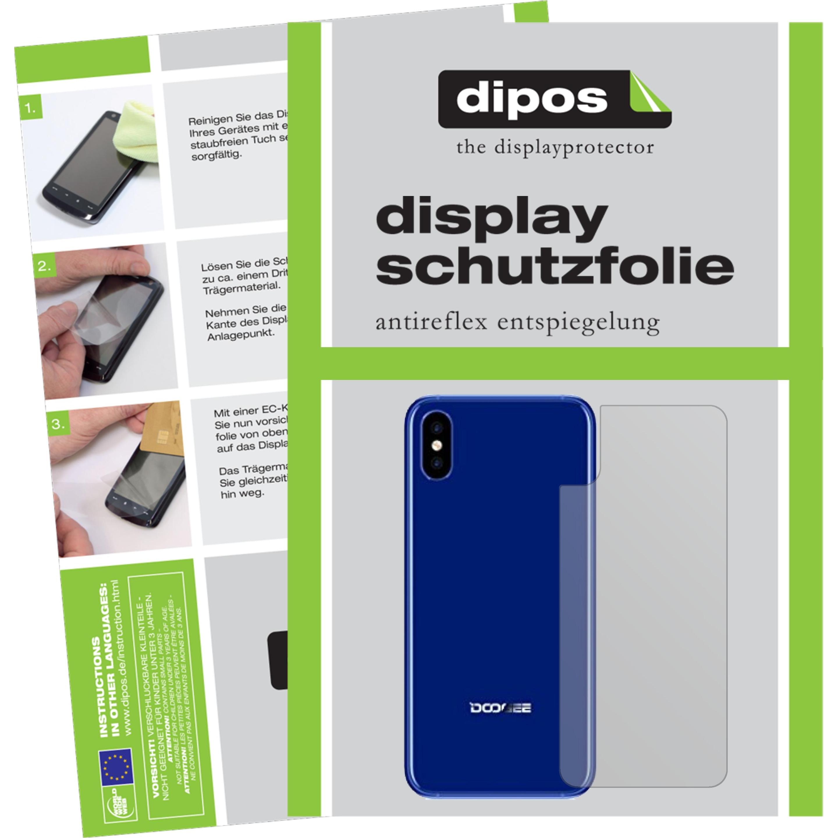 Dipos Displayschutzfolie Antireflex (2 Stück, Doogee X50L), Smartphone Schutzfolie, Transparent