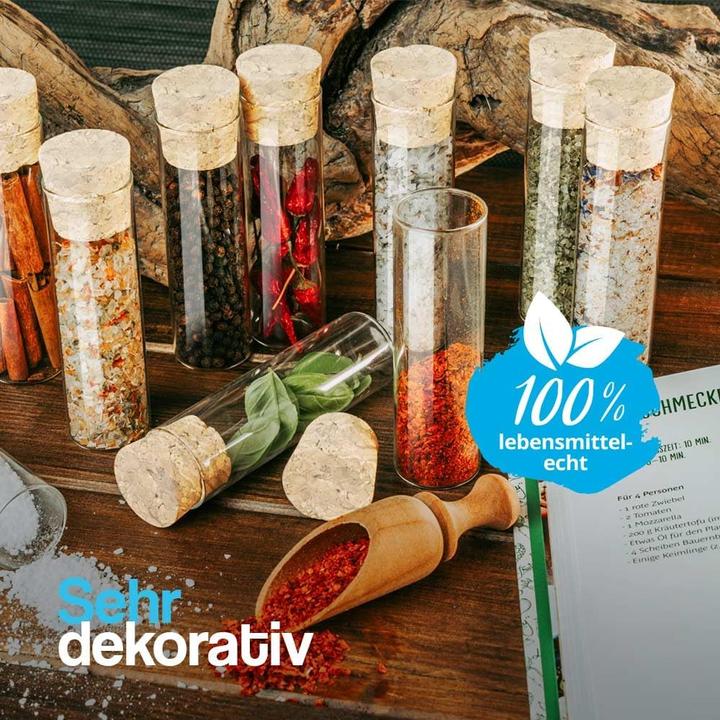 Produktbild Tuuters 25er-Set Gewürzgläser mit Natur-Korken (0.07 l)