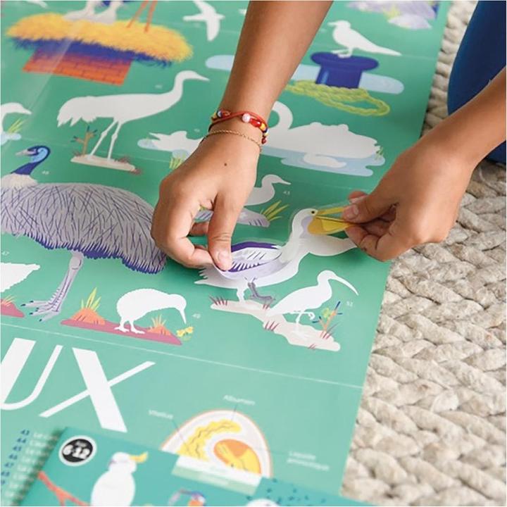 Produktbild Poppik Sticker Lernposter Vögel (45 Sticker)