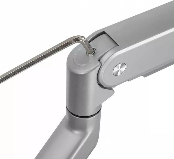 Produktbild Ergo Office Monitorhalter Aluminium mit Gasfeder, Doppelgriff, VESA 75x75 (Tisch, 32.01", 10 kg)