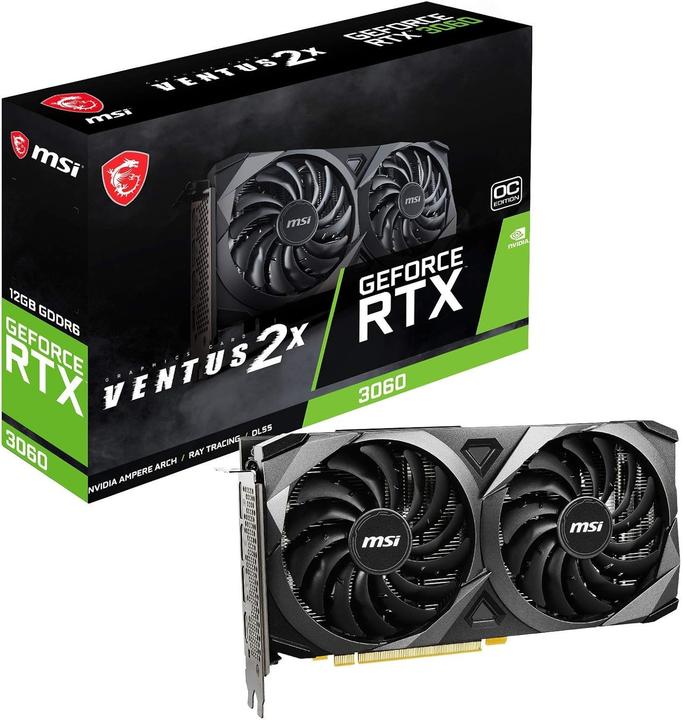 Actual product image MSI GeForce RTX 3060 Ventus 2X 12G OC (12 GB)
