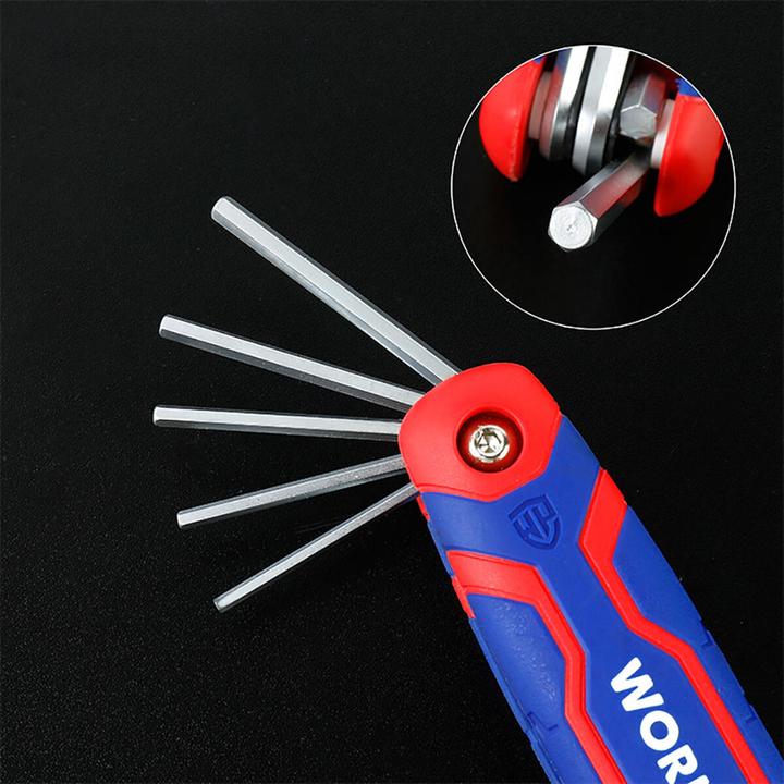 Actual product image Workpro external hexagon spanner 1.5 mm, 2.0 mm, 2.5 mm, 3.0 mm, 4.0 mm