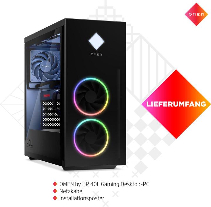 Produktbild HP Omen 40L GT21-1016ng Gaming-PC (AMD Ryzen 7 7800X3D, 32 GB, 1000 GB, GeForce RTX 4070 Ti Super)