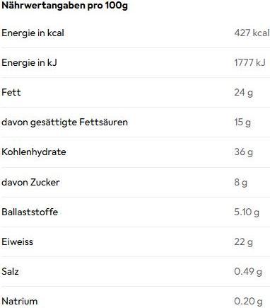 Valori nutrizionali e ingredienti Go Fitness Protein Waffle Cookies n Cream (50g) (Biscotto, 1 pz., 50 g)