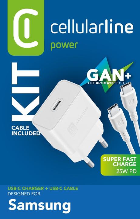 Image du produit Cellularline ACHSMKITC2CPD25WW (25 W, 1 portion)
