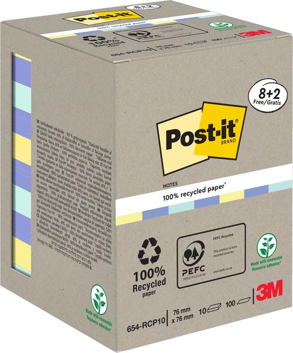 Image du produit Post-it Bloc-notes (76 x 76 mm)