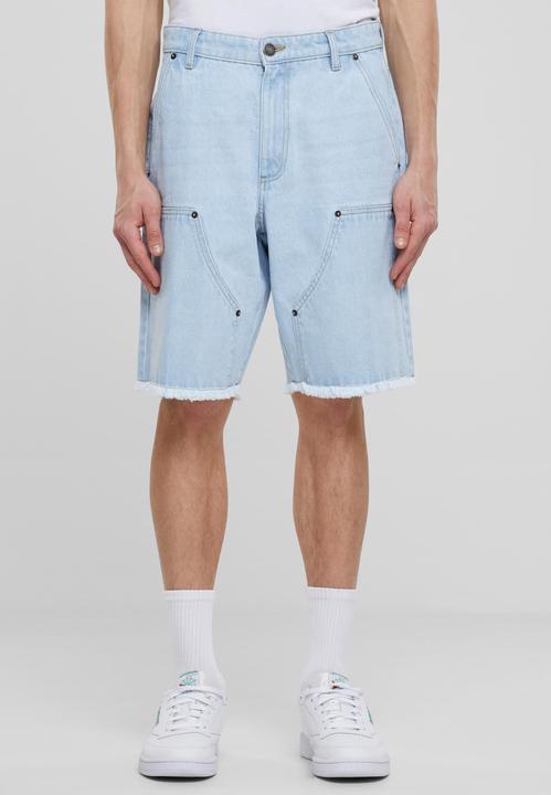 Actual product image Urban Classics Open Edge Two Knee Denim Shorts - 166803 (33)