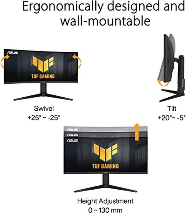 Actual product image ASUS TUF Gaming VG34VQL3A (3440 x 1440 pixels, 34")