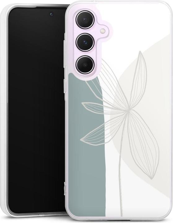 DeinDesign Silikon Hlle fr Samsung Galaxy A55 5G Handyhlle Case  Smartphone Schutzhlle Blume Boho Pastell
