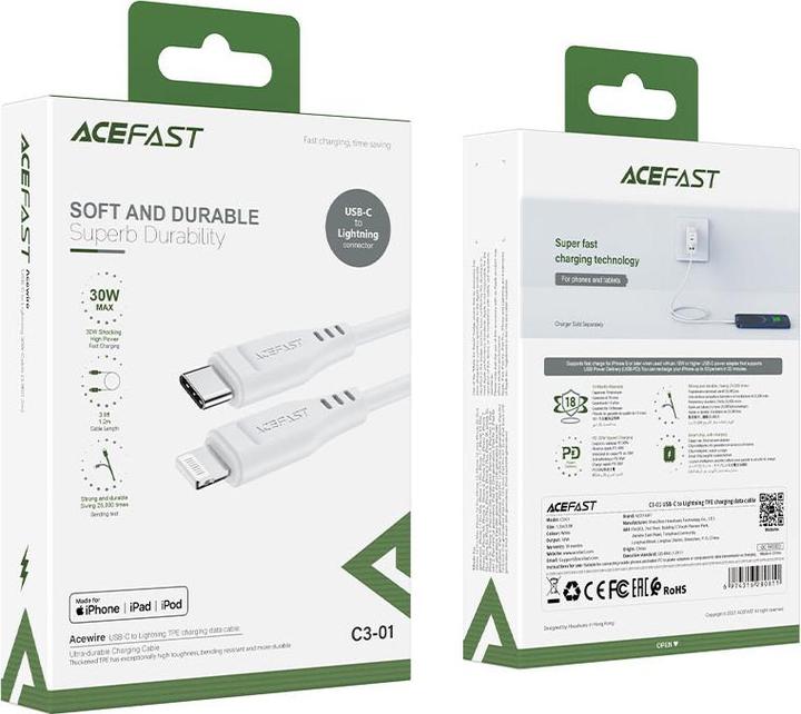 Immagine prodotto Acefast C3-01 (1.20 m, USB 2.0, 30 W)