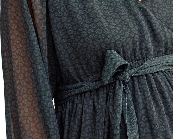 Vertbaudet Kurzes Kleid mit Leo-Muster für Schwangerschaft und Stillzeit