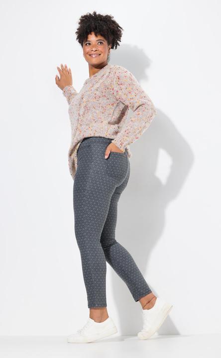 Produktbild Janet & Joyce Jeggings, Slim Fit, Minimal-Print, Gesässtaschen (42)