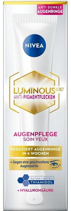 Produktbild NIVEA Luminous630 Anti-Dunkle Augenringe Augencreme (Augenpflege Crème, Tag + Nacht, 15 ml)
