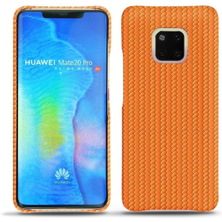 Noreve Lederschutzhülle (Huawei Mate 20 Pro), Smartphone Hülle, Orange
