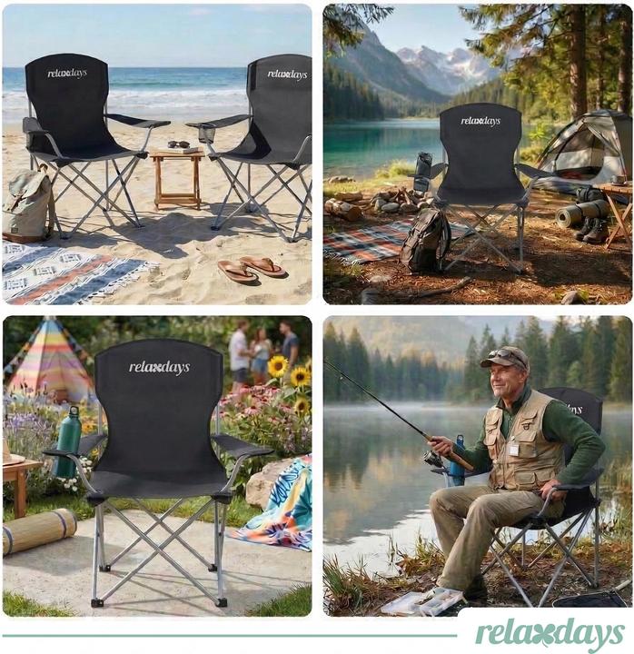 Image du produit Relaxdays 2 chaises camping