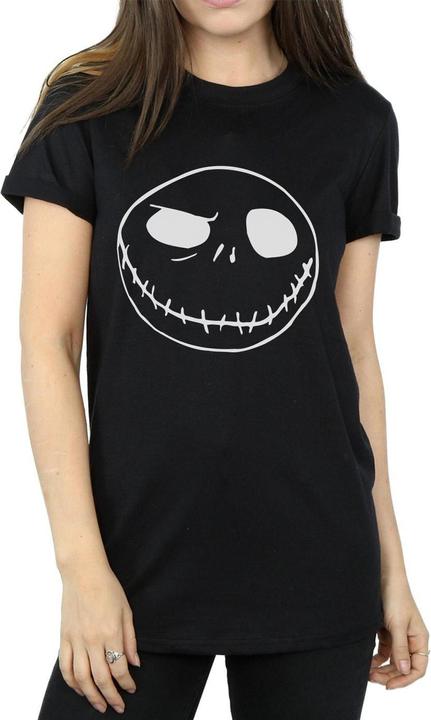 Immagine prodotto Disney Nightmare Before Christmas Jack's Big Face Maglietta Ampia Donna (L)