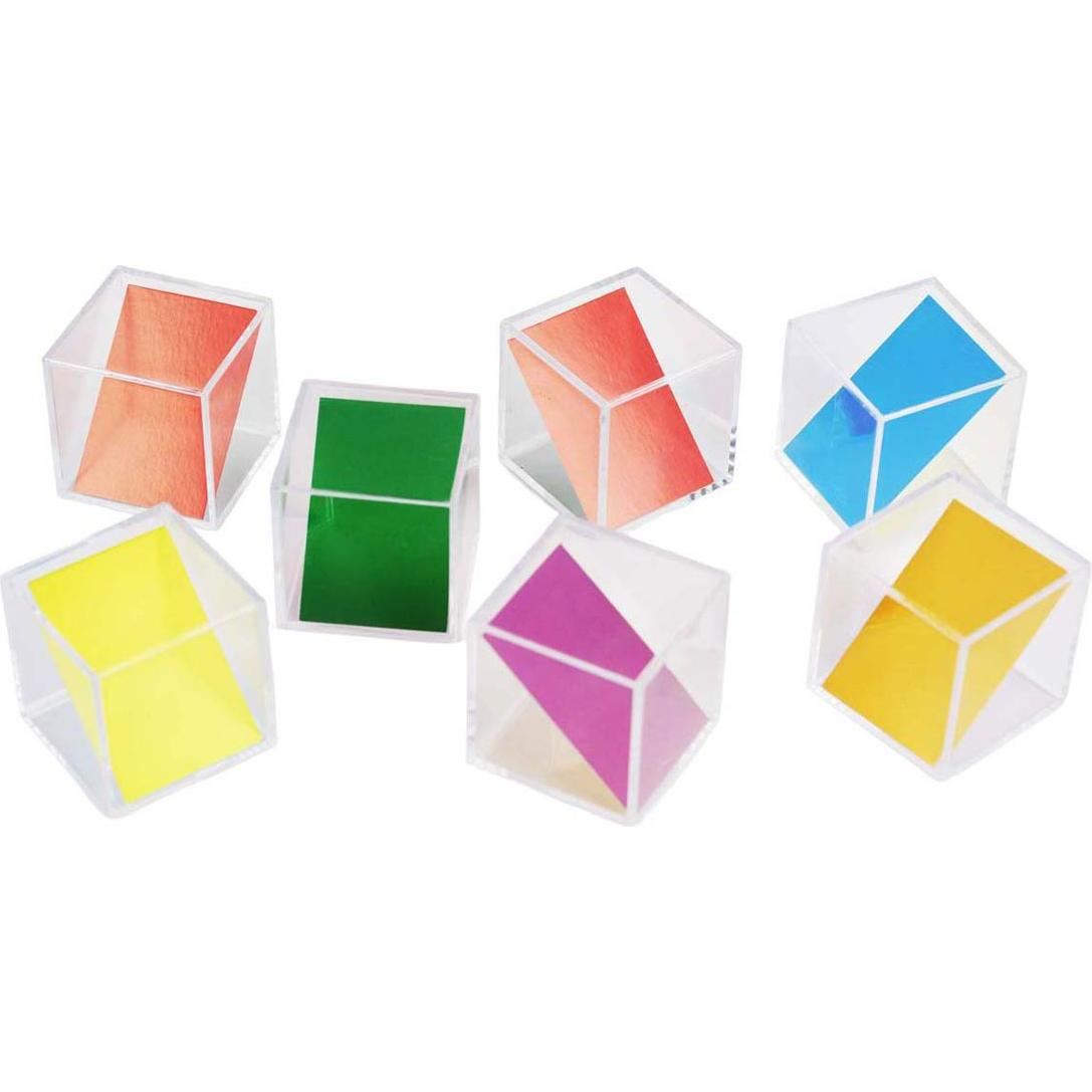 Lobbes Transparente Farbwürfel - 5 cm - 18 Stück