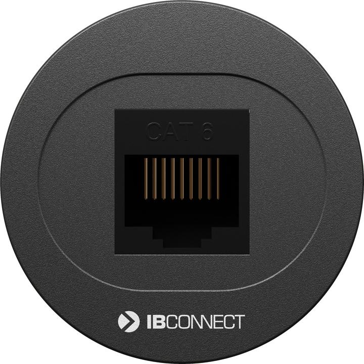 Actual product image IB Connect BIT power strip black 1x RJ45 Cat 6 UTP