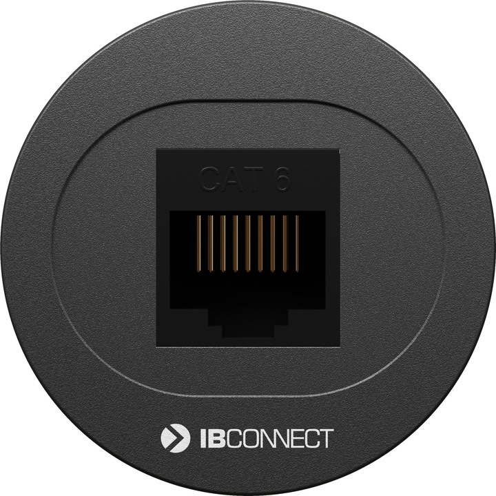 IB Connect Ciabatta elettrica BIT nera 1x RJ45 Cat 6 UTP