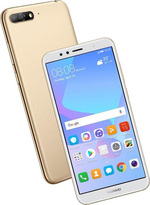 Huawei Y6 2018 (16 GB, Gold, 5.70", Dual SIM + SD, 4G)