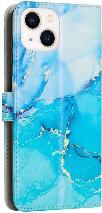 Immagine prodotto Cover-Discount iPhone 14 Plus - Custodia in pelle blu Marmo (Apple iPhone 14 Plus)