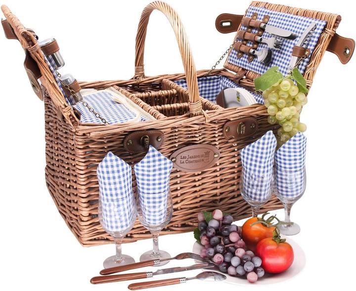 Les Jardins de la Comtesse Picknickkorb Saint Germain für 4 Personen