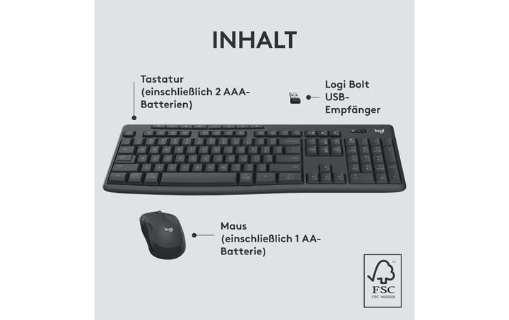 Immagine prodotto Logitech MK370 Combo (CH, Senza fili)