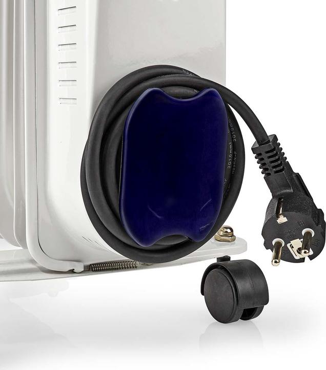 Actual product image Nedis Mobile oil radiator | 800 / 1200 / 2000 W | 9 Fins | Adjustable thermostat | 3 heat settings (2000 W)