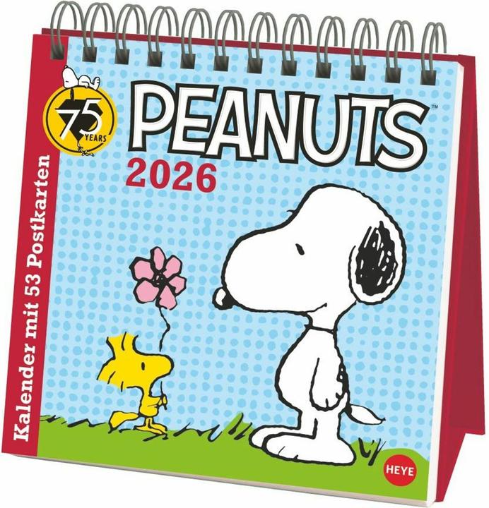 Produktbild Peanuts Premium-Postkartenkalender 2026 (16.5 x 17.7 cm)