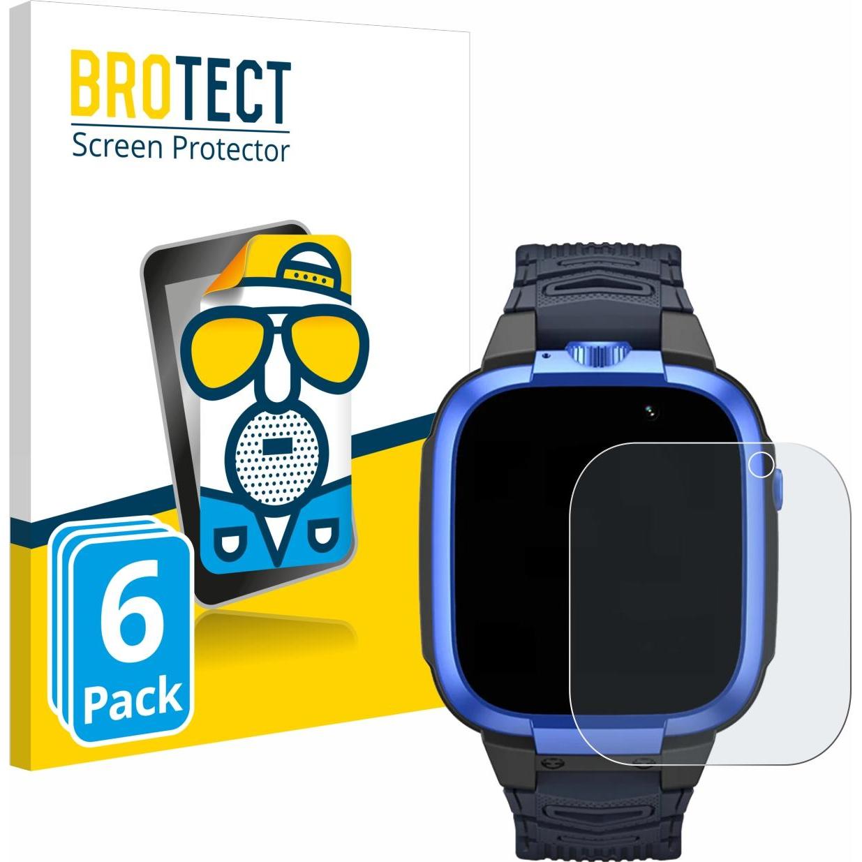 BROTECT Entspiegelungsfolie Displayschutz Displayschutzfolie Folie Matt, Smartwatch Schutzfolie, Grau