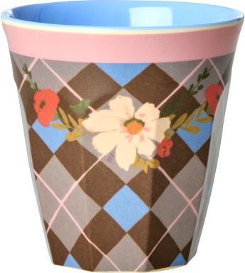 Rice Becher mittel – Gorgeous Tile Muster braun (250 ml)