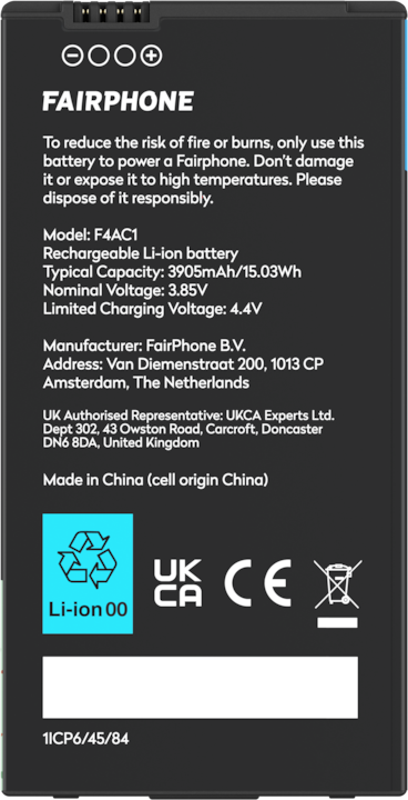 Productafbeelding Fairphone Batterij