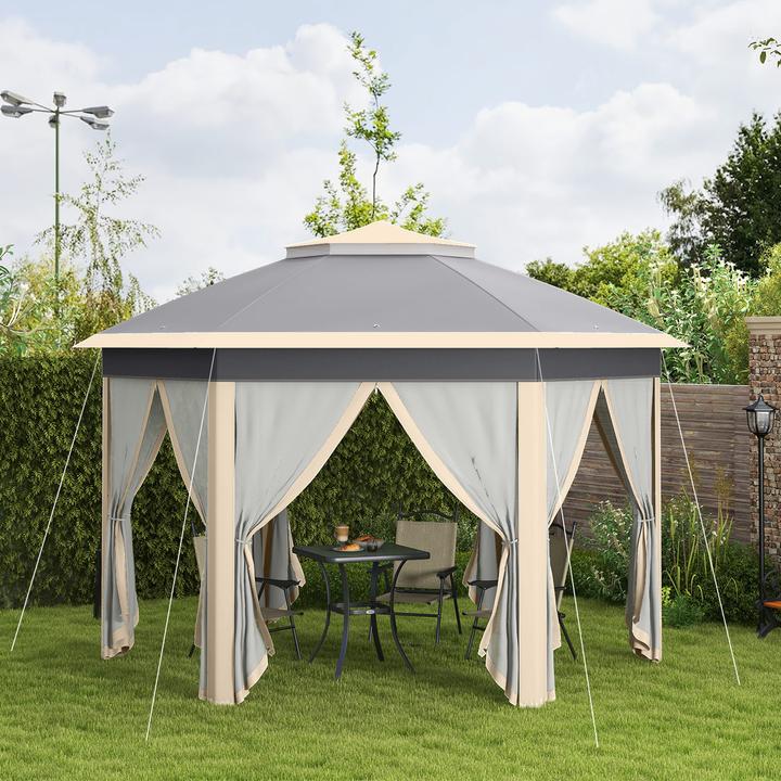Actual product image Outsunny Folding pavilion with carrier bag (405 cm, 405 cm)