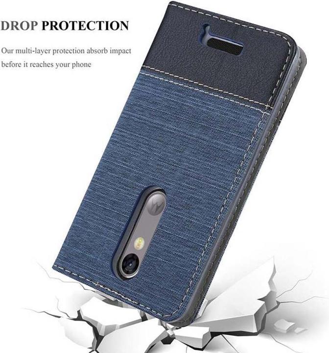 Image du produit Cadorabo Couverture look jeans Book (Motorola Moto X3)