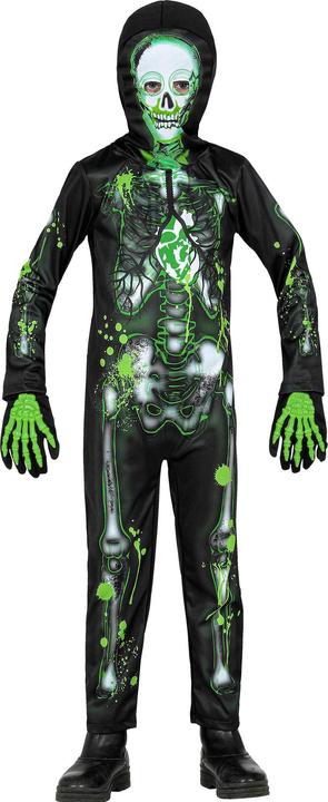 Image du produit Widmann Costume de squelette de zombie contaminé pour enfants Combinaison avec masque
