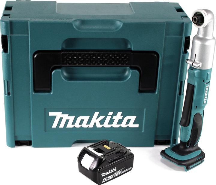 Image du produit Makita DTL 061 M1J Visseuse d'angle sans fil 18V 1/4" 60Nm + 1x batterie 4,0Ah + Makpac - sans chargeur (Fonctionnement sur batterie)