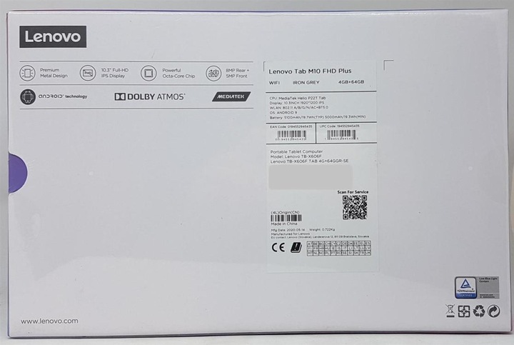 Produktbild Lenovo Tab M10 Plus (2. Gen) (nur WLAN, 10.30", 64 GB, Iron Grey)