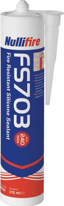 Actual product image Nullifire Silicone sealant FS703 white 310 ml (0.49 kg, White, 310 ml)