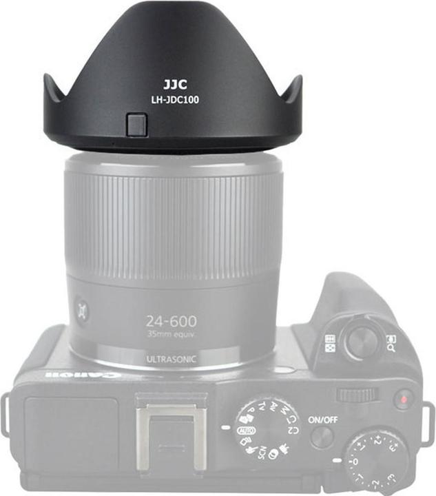 Immagine prodotto JJC LH JDC100 zonnekap (Canon LH DC100 + anello adattatore per filtro Canon FA DC67B)