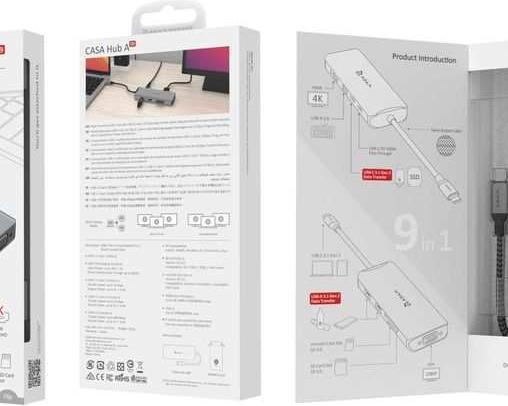Actual product image Adam Elements Casa Hub A09 (USB-C, 9 ports)