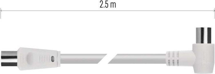 Immagine prodotto Emos Cavo coassiale per antenna, schermato 2,5 m - spina angolare (Cavi antenna)