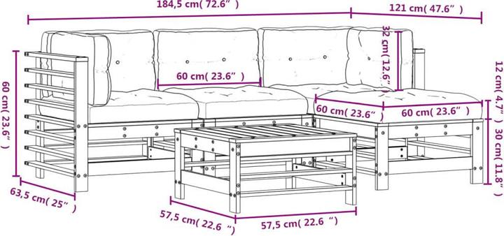 Immagine prodotto vidaXL Set da giardino
