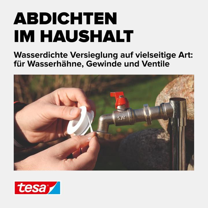 Actual product image tesa Stop Water repair belt (White)